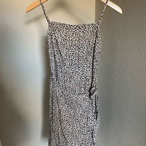 Abercrombie + Fitch Cheetah Print Tie Front Dress
